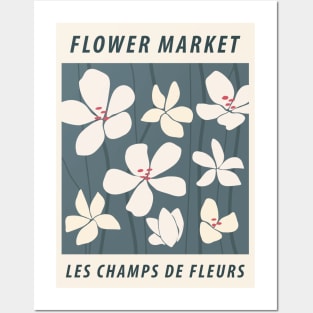 Flower market print, Floral art, Flower art, Exhibition poster, Abstract art print, Retro print, Cottagecore Posters and Art